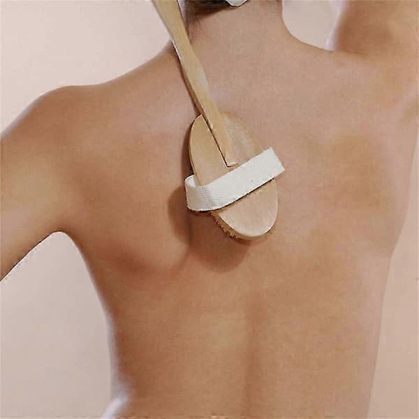 Tørbørste sæt med 2, til brusebad, tørbørste mod cellulite A