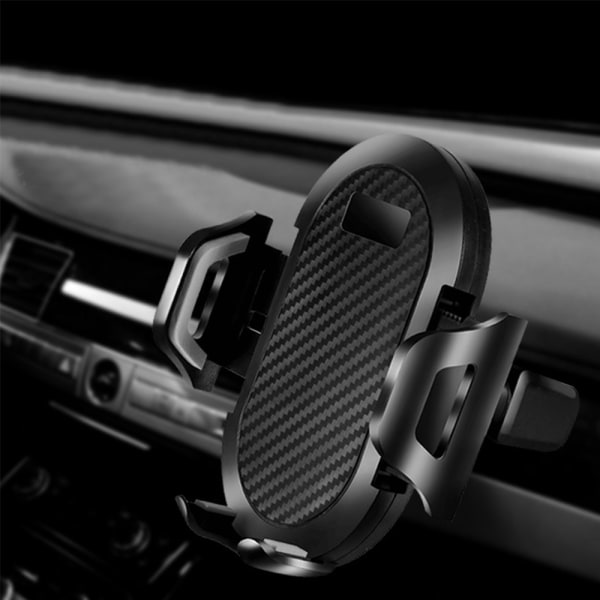 Biltelefonfäste Easy Clamp, nyaste handsfree-telefonhållare för bilens instrumentbräda Vindruta luftventil, supersugkopp, kompatibel med iPhone 11/11