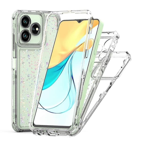 Transparent akryl laserpapper telefonfodral för ZTE Axon 50 Lite 4G