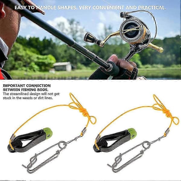 2 st Plus Line Release, 17 tums Downrigger Release Stacker Clip Fiskeledare med Longline Sna A