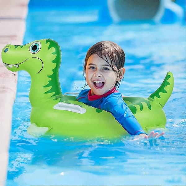 Pooloppustelige til børn, dinosaurgummidyr til swimmingpoolen A
