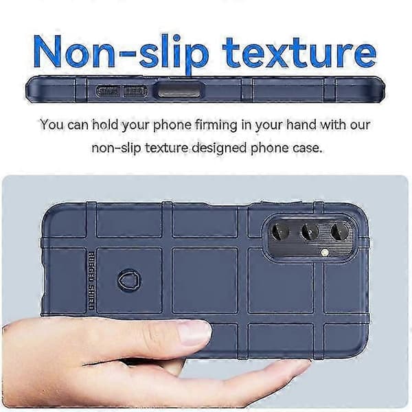 Til Samsung Galaxy A05s Full Dekning Støtsikkert TPU Telefondeksel Blå