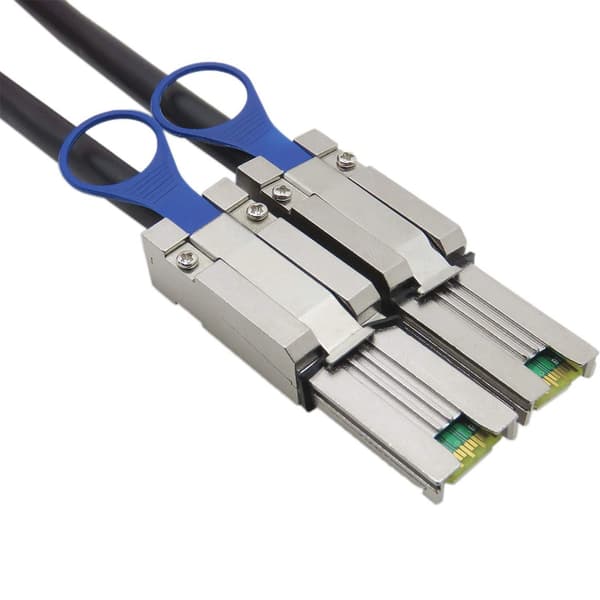 Eksternt Mini SAS 26 Pin SFF-8088 Han Til SFF-8088 Han Kabel med 28AWG, Sort, 3.3ft/1m