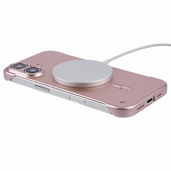 Til iPhone 16 Plus etui kompatibel med MagSafe hårdt PC rammeløst telefoncover