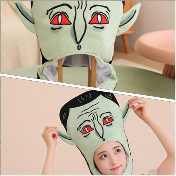 Halloween Vampyr Hodeplagg Plysjhatt for Karneval Fotorekvisitt A