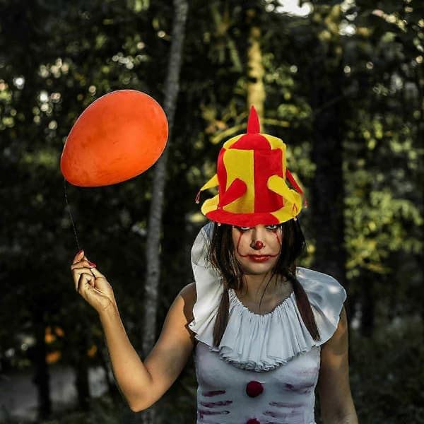 Halloween Klovnehatt Karneval Klovnehatt til dekorasjon A