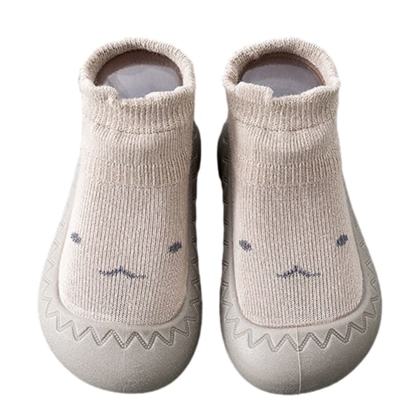 1 pari baby sukkakenkiä, toddler , pehmeä kumipohja, liukumaton lattiatossu pojille, tytöille ensimmäisellä kävelyllä (13,2 cm)
