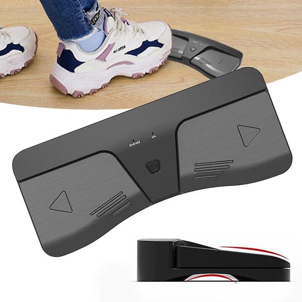 Bluetooth-kompatibel sidevender Intelligent trådløs kontroll ABS fotpedal noteark sidevender A
