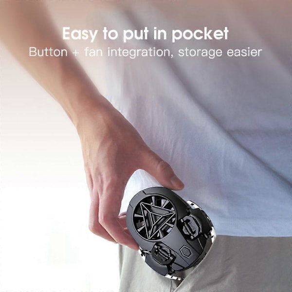 Universal mobiltelefon USB-spilkøler system køleventilator gamepad holder stativ radiator
