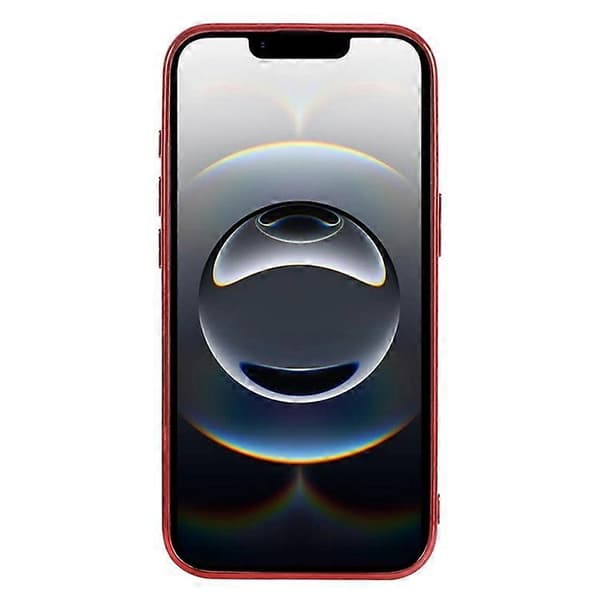 Kompatibel med iPhone 16e-deksel TPU + PC glitrende glittertelefonbakdeksel Rød