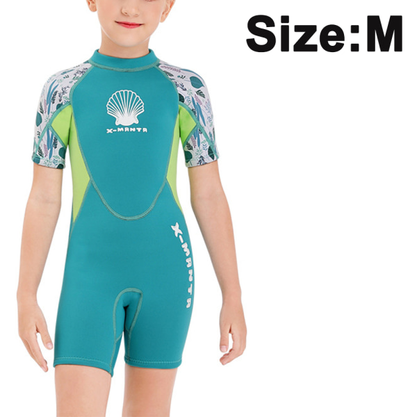 Wetsuit Kids Shorty Thermal Diving Badedrakt for Jenter Gutter Yout