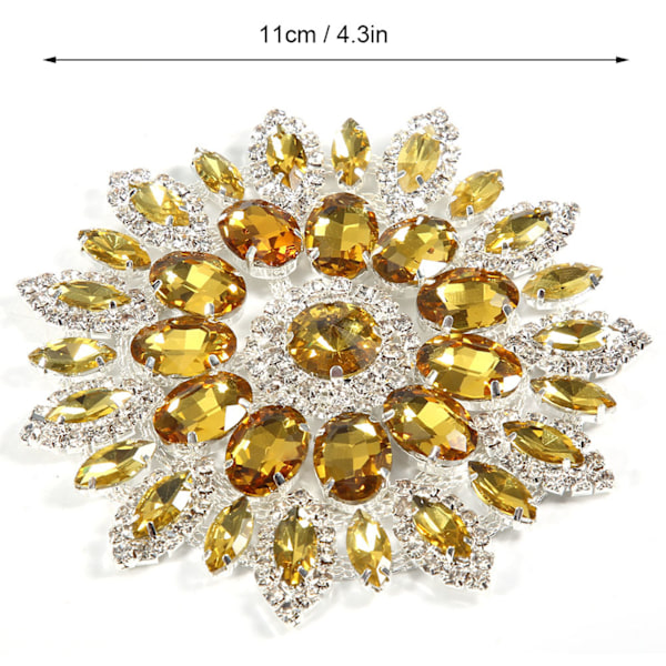 Oval Sy På Strass, Kristallädelstenar för Flera Användningsområden för Personliga Modeaccessoarer