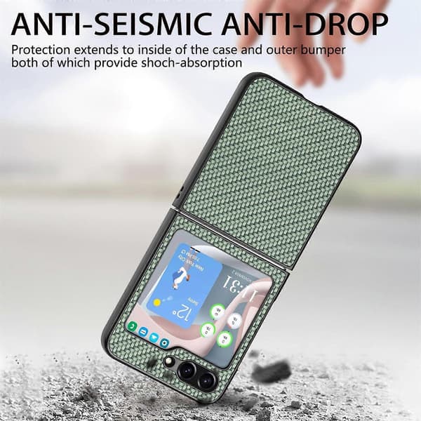 Kolfiber vikbart telefonfodral för Samsung Galaxy Z Flip5
