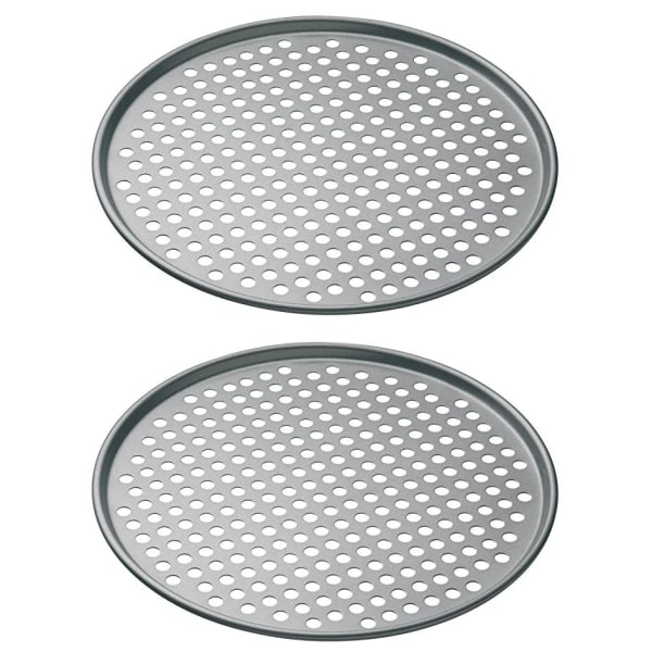 Pizzafat, pizzasæt 2 stk, non-stick pizzabakeplate