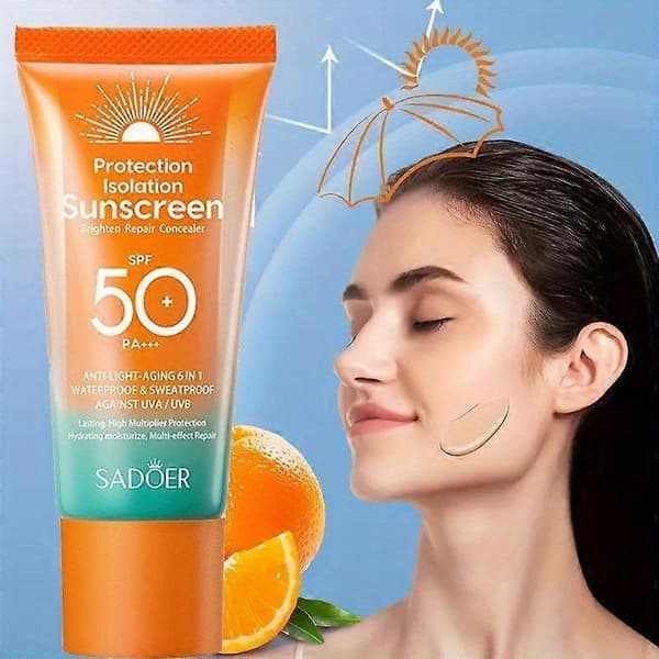 Dobbelt-rør Multi-effekt Isolerende Solcreme, UV Solcreme Lotion, Langvarig Solbeskyttelse A