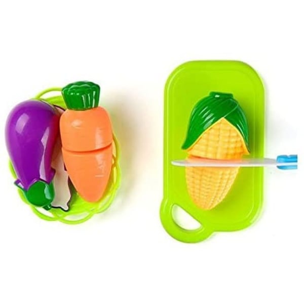 24 stk/sæt Køkkenlegetøj Børn skærer grøntsager Frugtlegetøj