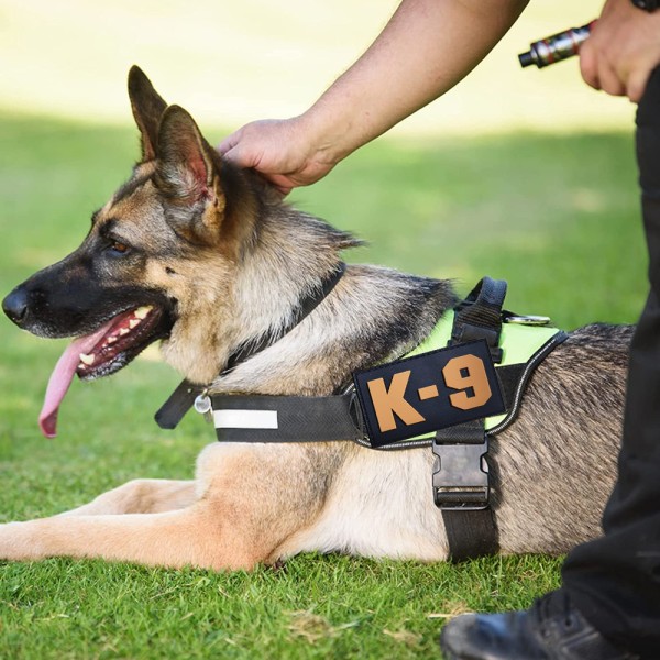2 kpl sotilaskoira K9 poliisikoira tarranauha täysin