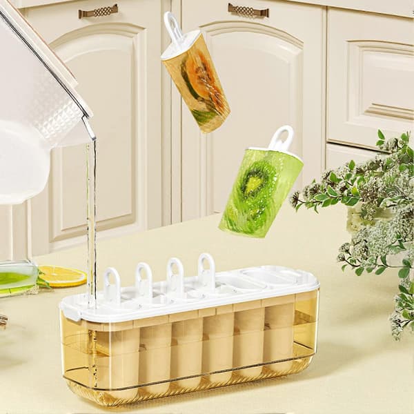Isform i plast – dobbel funksjon – for pudding og iskrem A