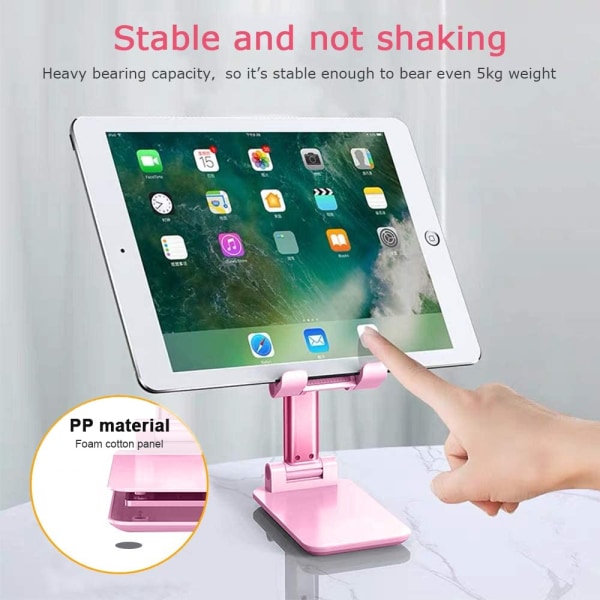 Cell Phone Stand, Adjustable Angle Height Phone Stand for Desk