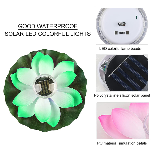 Utendørs Solar Light Water Float Light, Party Pond Light