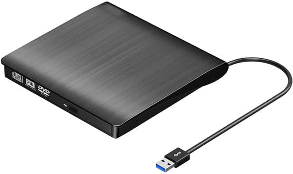 Ekstern CD DVD +/-RW-drev USB 3.0 Bærbart USB DVD/CD ROM-brænder Optisk drev Afspiller Læser Skriver til Bærbar Computer, Mac MacBook Pro/Air,