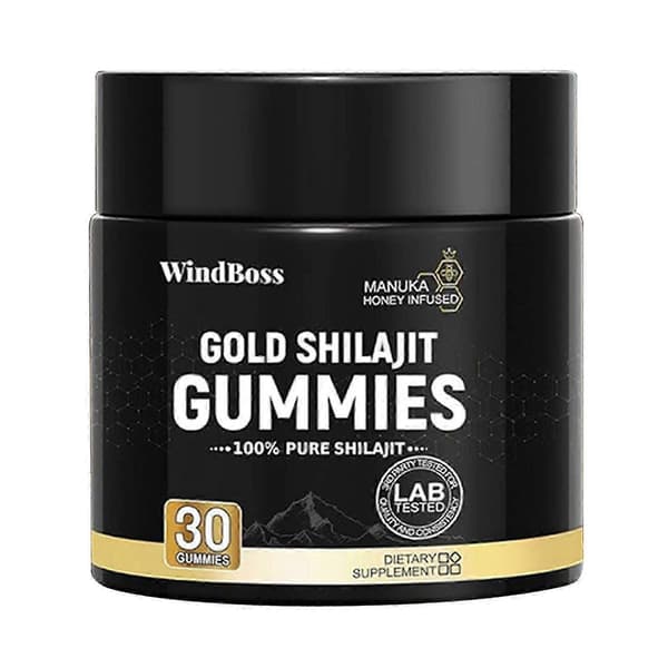 Ernæringsgeler og tyggetabletter Guld Shilajit Gummies 30 stk. til mænd og kvinder A