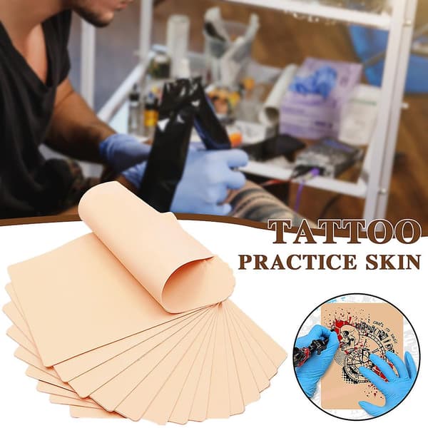 Rektangulär tatueringsövningshud DIY ögonbrynstatuering provhud tatueringsmaterial A