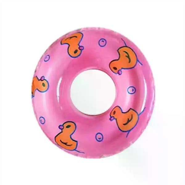 Børn Mini Donuts Svømmering Badelegetøj Sommer Sjov Svømmebassin Tilbehør Flydering Legetøj Til Gummiænder Dukke Oppusteligt Badelegetøj A