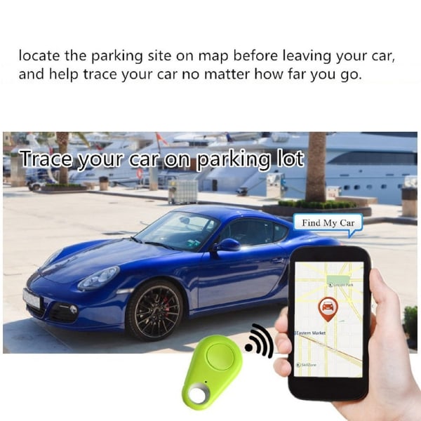 Smart GPS Tracker 4 pakker Vanddråber Form Trådløs nøglefinding