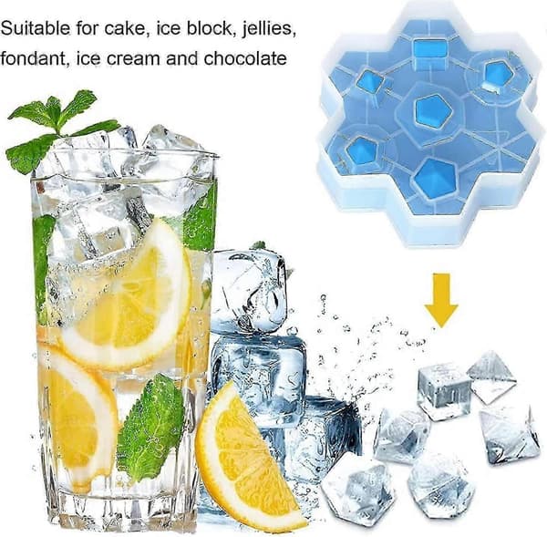 Kreative terningformede stablebare isbitbrett BPA-frie for europeiske drinker A