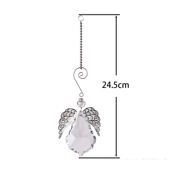 Angel crystal prism pendant sun catcher for window garden