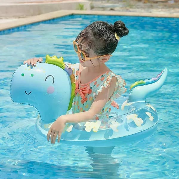 Baby Float Simring för barn Dinosaurie Uppblåsbar Pool Float Simcirkel Vattenlek Uppblåsbara Leksaker Poolrör A