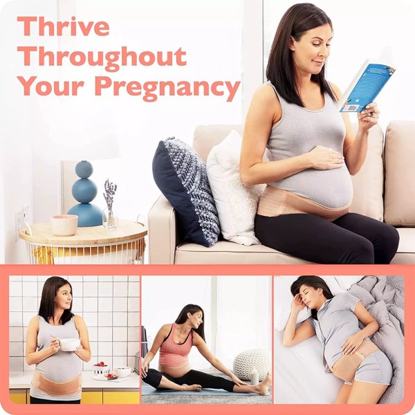 Gravide kvinners magestøttestropp, egnet for bekken,