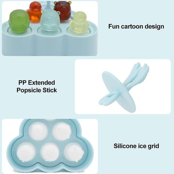 Silikone ispindeform, ispindeform, børns is DIY populær form, Po A