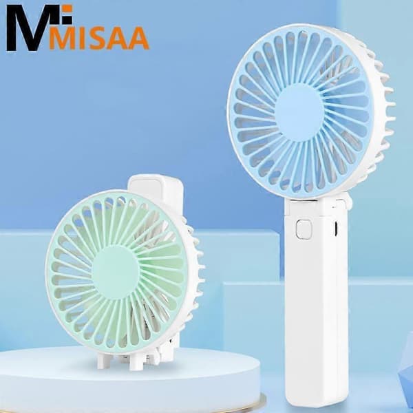 Håndholdt Miniventilator Sammenfoldelig Multifunktionel Ventilator USB Lille Ventilator Lydløs Powerbank Bærbar