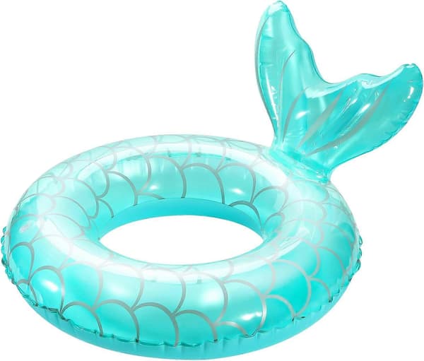 Uppblåsbara badringar, poolbadring, flytring, sommarvattenlek, strandfest, poolleksaker för barn A