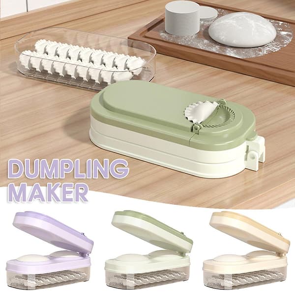 3-i-1 Enkel Dumplingmaskin med Oppbevaringsveske DIY Dumpling Wrapper Form for Pannekaker Pai A