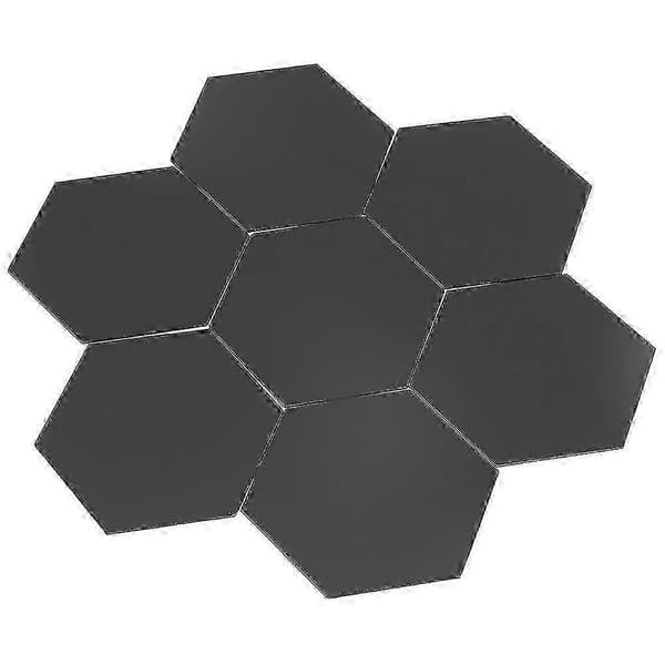 Modern 3D Spegel Geometrisk Hexagonal Väggdekal 12 St DIY Konst Heminredning A