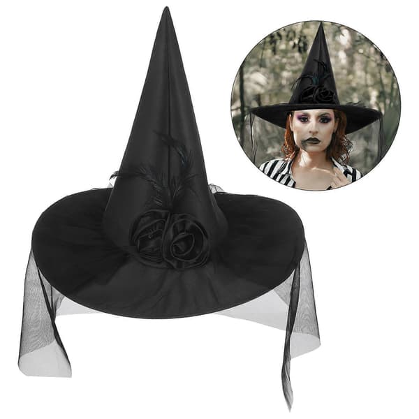 Halloween heksehue festtilbehør til dekoration Halloween Cosplay A