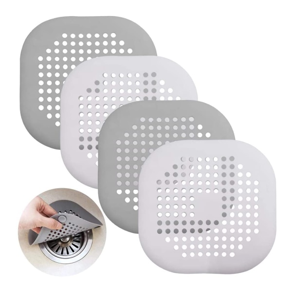 Suction Cups Durable Reusable Sink Drain Cover Hair Stopper