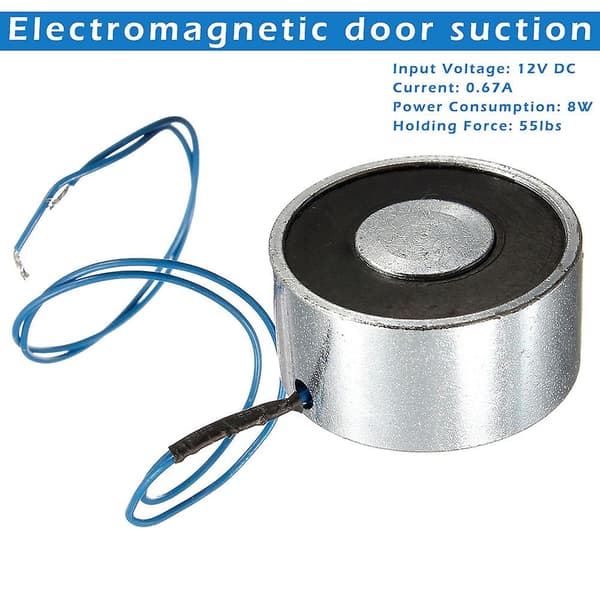 55LB 12V elektrisk lyftmagnet elektromagnet solenoid lyfthållare A