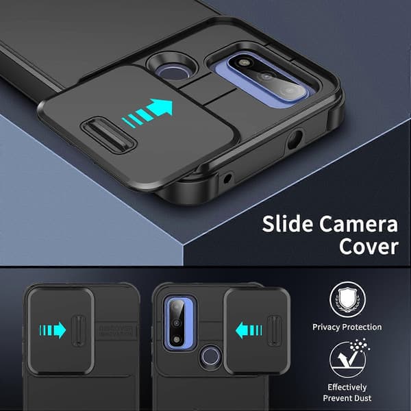 Skydende Camshield TPU + PC Telefoncover Pink til Motorola Edge 2022