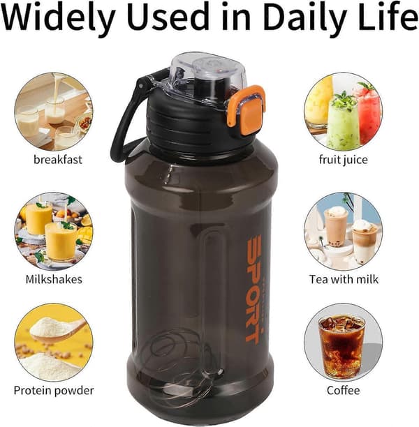 6 st 2,1 tums proteinshakerbollset, 304 rostfritt stål blenderboll, smidig blandning, diskmaskinssäker A
