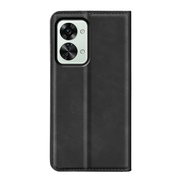 Magnetisk suge læderetui til OnePlus Nord 2T 5G Sort