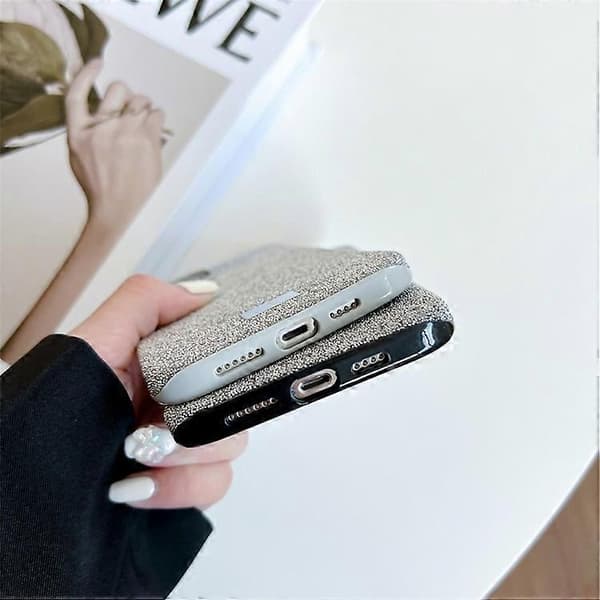 VESCENT Kompatibel med iPhone 12 Pro Max-deksel Glitter TPU+PC Fallsikkert telefondeksel A