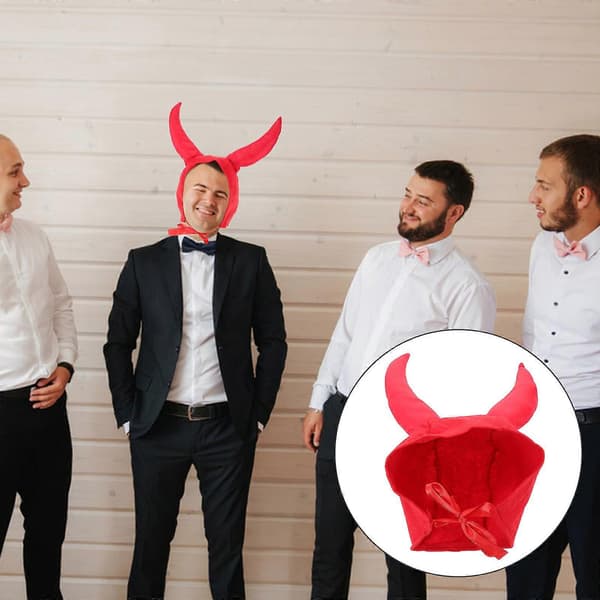 Hornhatt for dekorasjon Morsomt dyr Halloween Cosplay tilbehør A