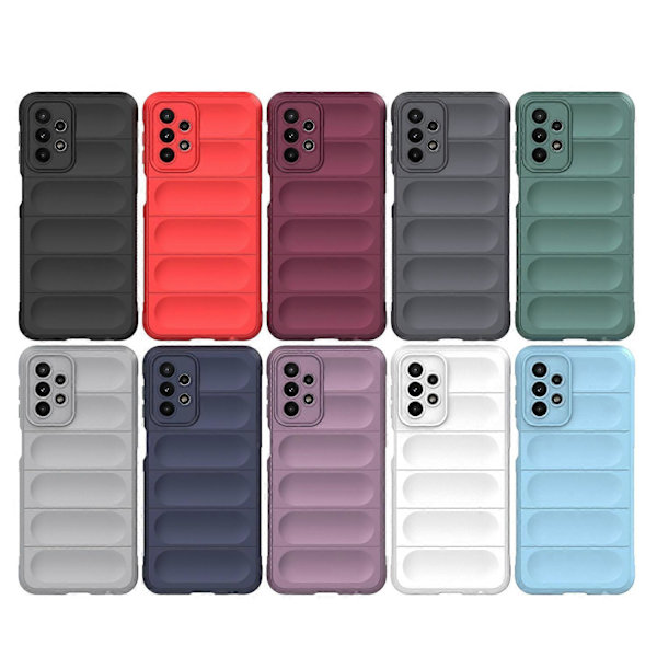För Samsung Galaxy A23 Magic Shield TPU + flanell mobilskal