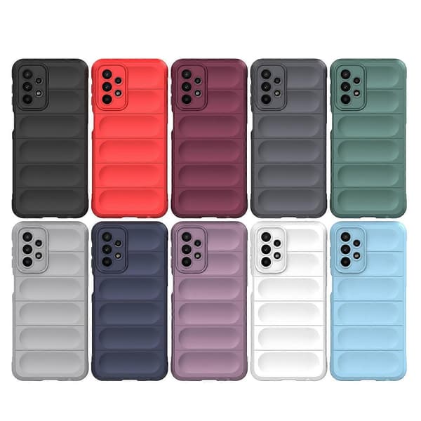 Samsung Galaxy A23 Magic Shield TPU + flanelli puhelinkotelo