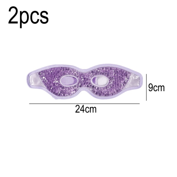 2 stk. Gel øjenmaske Genanvendelig varm kold komprimering øjenterapi