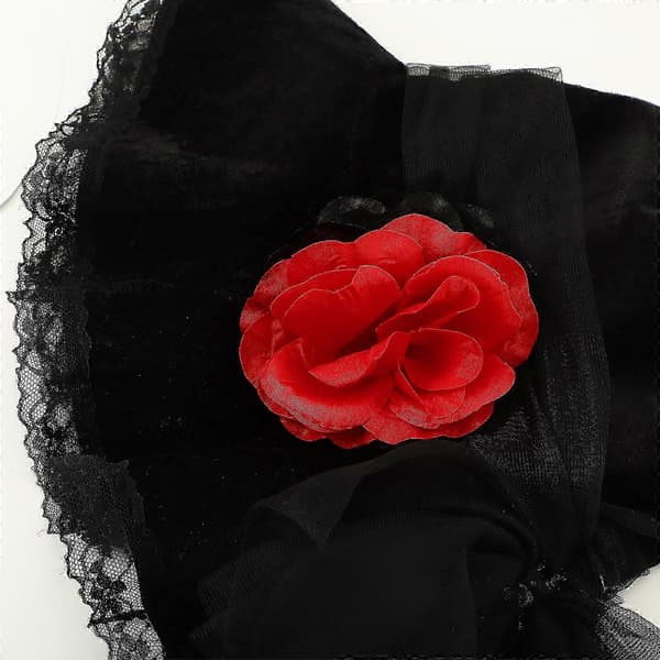 Halloween Heksehat til Dekoration Gaze Sort Kostume Halloween Hat A
